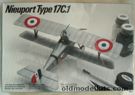 Testors 1/48 Nieuport 17C.1 - Lafayette Escadrille - (ex-Hawk), 613 plastic model kit